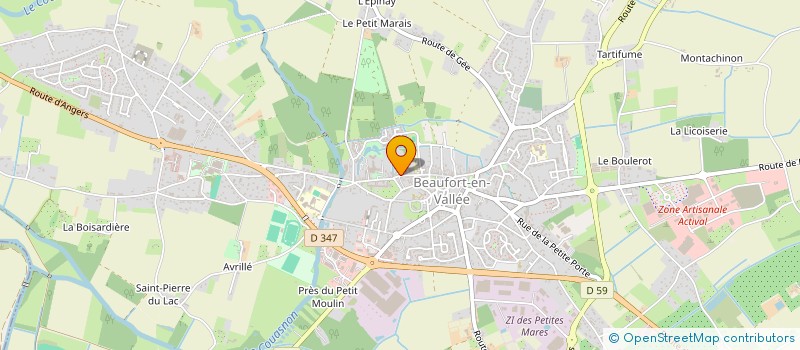 localisation de l'entreprise FIMM ANJOU  BEAUFORT-EN-ANJOU