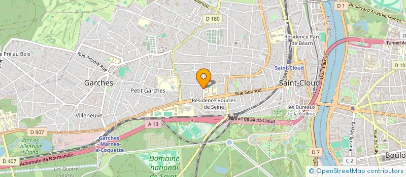 localisation de l'entreprise FIMMO à SAINT-CLOUD
