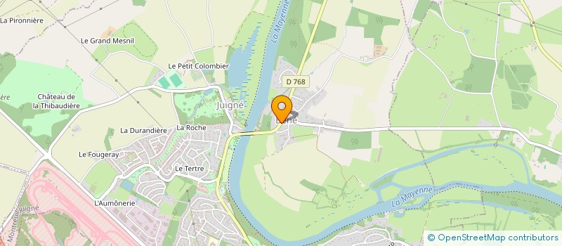 localisation de l'entreprise FIMMOBILIERE à MONTREUIL-JUIGNE