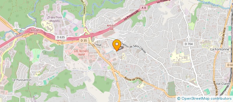 localisation de l'entreprise FIMMOS à ANTIBES