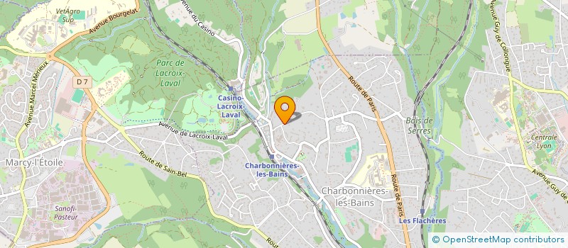 localisation de l'entreprise FIMO 7  CHARBONNIERES-LES-BAINS