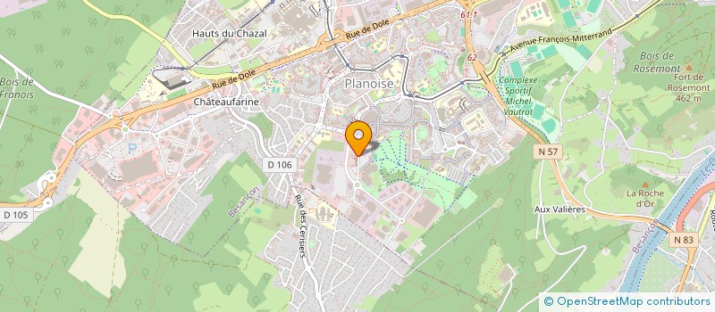 localisation de l'entreprise FIMODIA  BESANCON