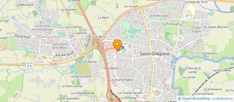 localisation de l'entreprise FIMOREN DEVELOPPEMENT à SAINT-GREGOIRE