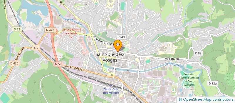 localisation de l'entreprise FIMUR  SAINT-DIE-DES-VOSGES