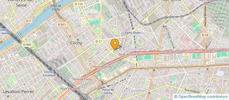 localisation de l'entreprise FIN.A.RE à CLICHY