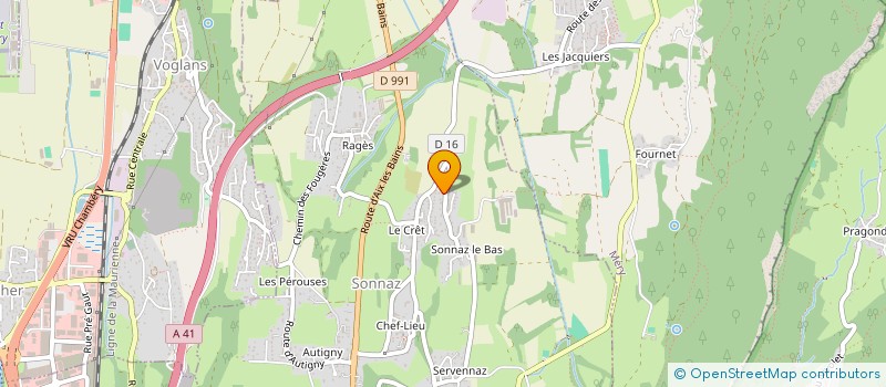 localisation de l'entreprise FIN'AGILIS  SONNAZ