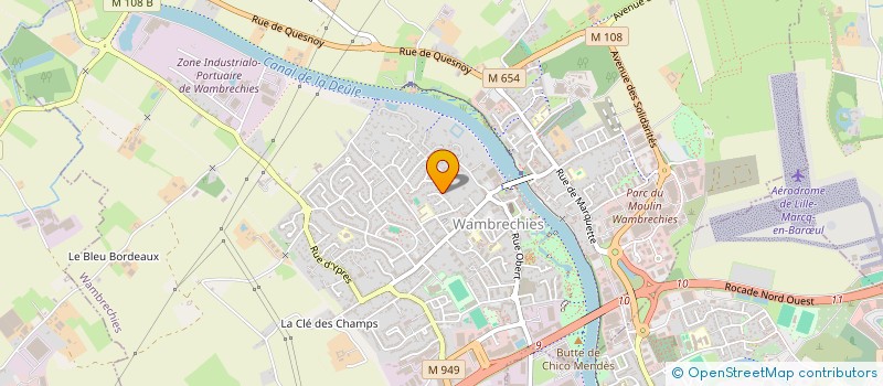 localisation de l'entreprise FIN'ALT  WAMBRECHIES