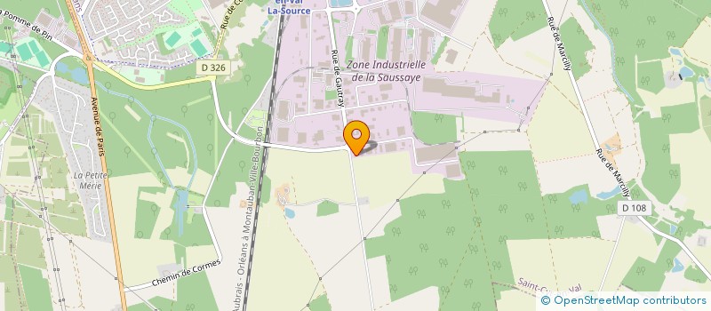 localisation de l'entreprise FIN'IDAL à SAINT-CYR-EN-VAL