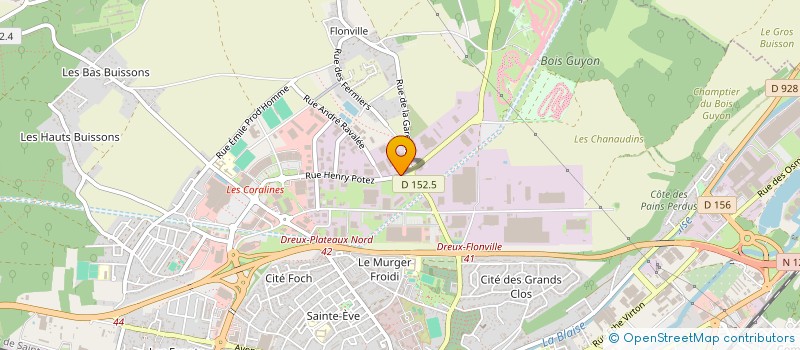 localisation de l'entreprise FIN@NTRETIEN à DREUX