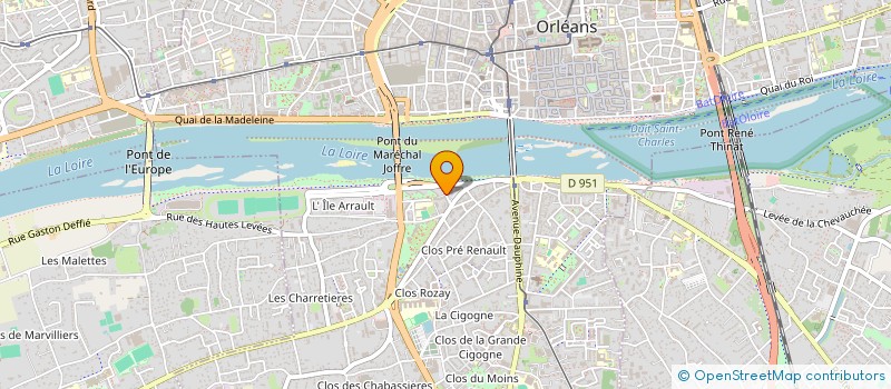 localisation de l'entreprise FINABOR à ORLEANS