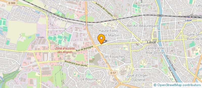 localisation de l'entreprise FINABRU à LAVAL