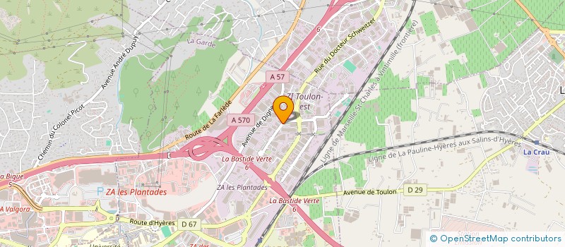 localisation de l'entreprise FINACLOT à LA GARDE
