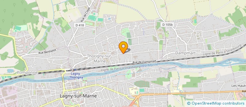 localisation de l'entreprise FINACO à LAGNY-SUR-MARNE