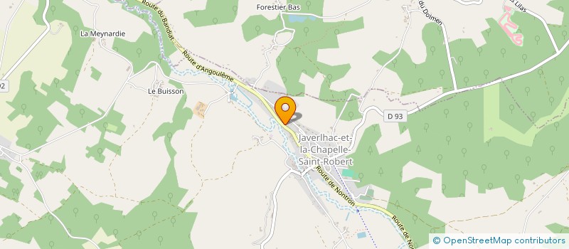 localisation de l'entreprise FINAFOR  JAVERLHAC CHAPELLE ROBERT