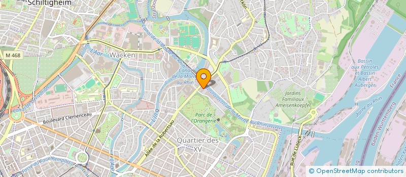 localisation de l'entreprise FINAG  STRASBOURG