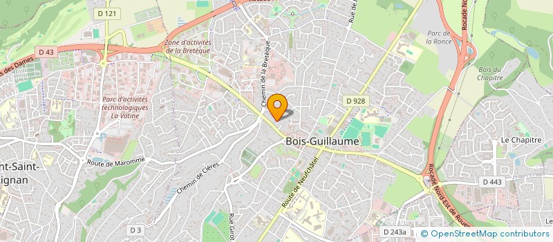 localisation de l'entreprise FINAGA à BOIS-GUILLAUME
