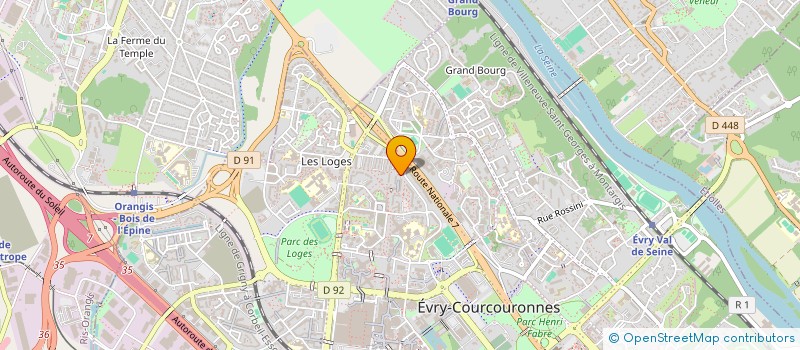 localisation de l'entreprise FINAGED  EVRY-COURCOURONNES