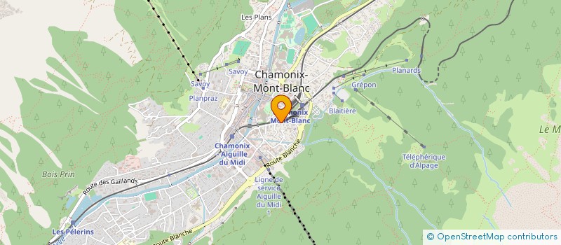 localisation de l'entreprise FINAGRA à CHAMONIX-MONT-BLANC
