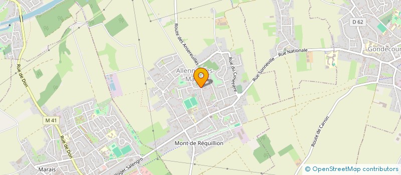 localisation de l'entreprise FINAGRO HOLDING à ALLENNES-LES-MARAIS