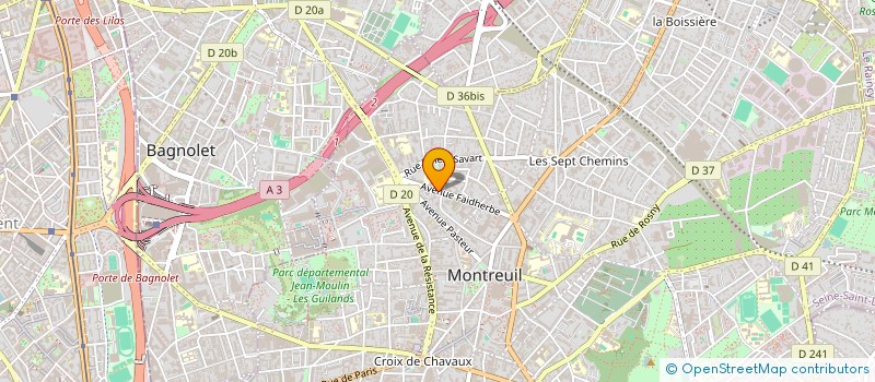 localisation de l'entreprise FINAL CUT 93 à MONTREUIL