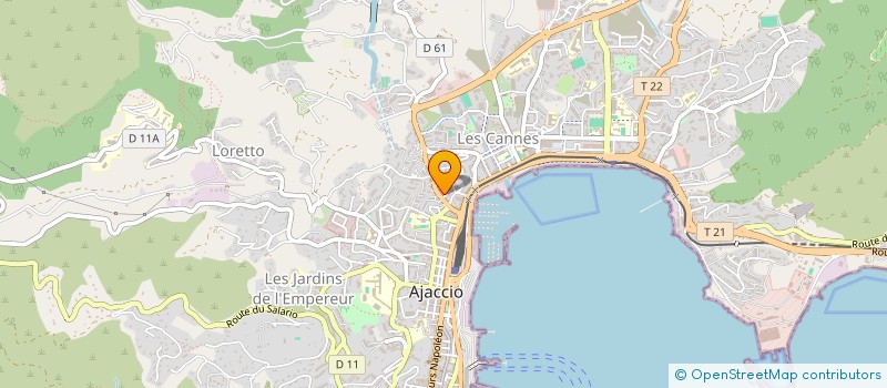 localisation de l'entreprise FINALBA à AJACCIO