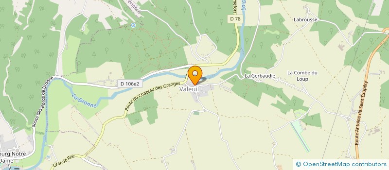 localisation de l'entreprise FINALE 5 à BRANTOME EN PERIGORD