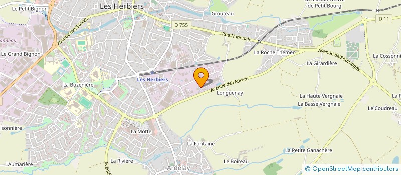 localisation de l'entreprise FINALH  LES HERBIERS