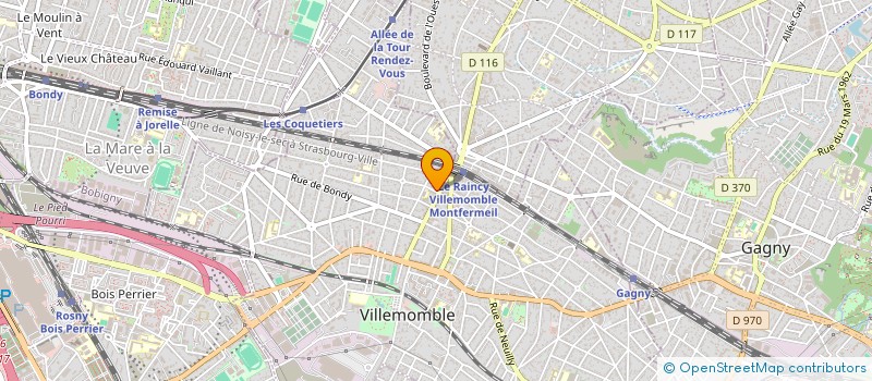 localisation de l'entreprise FINALIA  VILLEMOMBLE