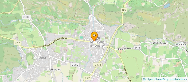 localisation de l'entreprise FINALIS  MAUSSANE-LES-ALPILLES