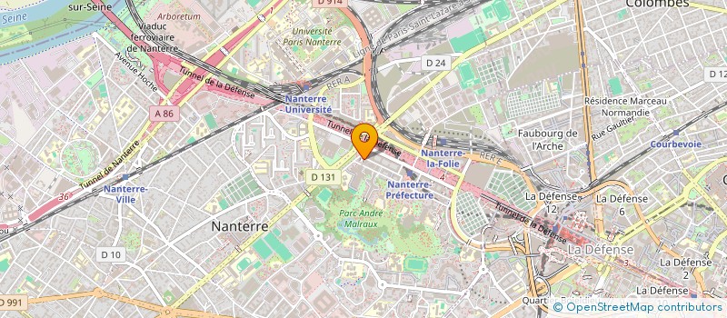 localisation de l'entreprise FINALYSE SA à NANTERRE