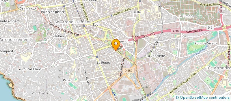 localisation de l'entreprise FINAMER à MARSEILLE