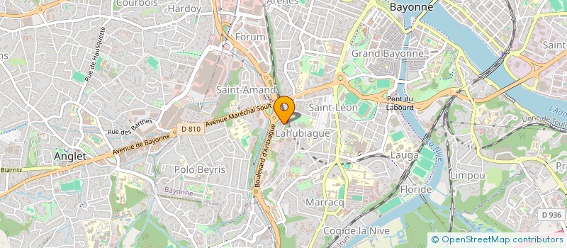 localisation de l'entreprise FINANC ENVIRON DURABLE F.E.D. à BAYONNE