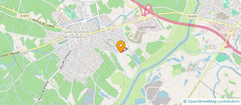 localisation de l'entreprise FINANCE 4 à SAINT-ANDRE-DE-SANGONIS