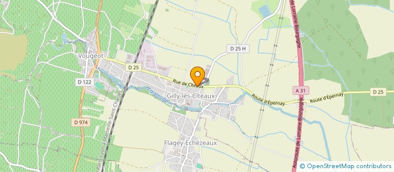 localisation de l'entreprise FINANCE AVENIR BOURGOGNE  GILLY-LES-CITEAUX