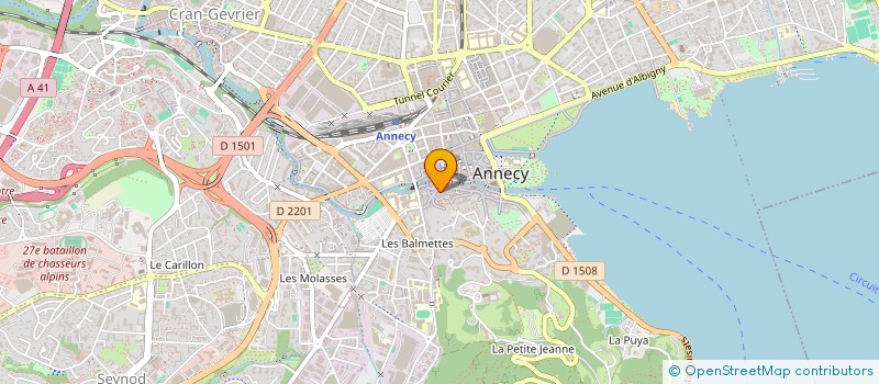 localisation de l'entreprise FINANCE BOUCHER INVESTISSEMENT à ANNECY
