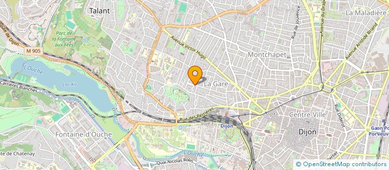 localisation de l'entreprise FINANCE CONSEIL JOUSSERAND  DIJON