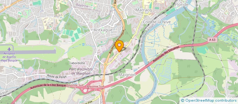 localisation de l'entreprise FINANCE ET AUDIT à BAYONNE