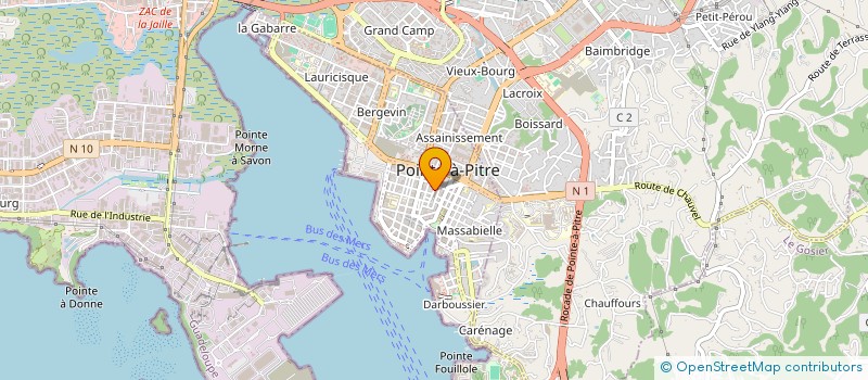 localisation de l'entreprise FINANCE ET INVESTISSEMENT à POINTE-A-PITRE