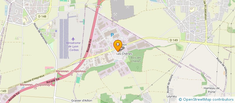 localisation de l'entreprise FINANCE ET PRODUCTIQUE  CHAPONNAY