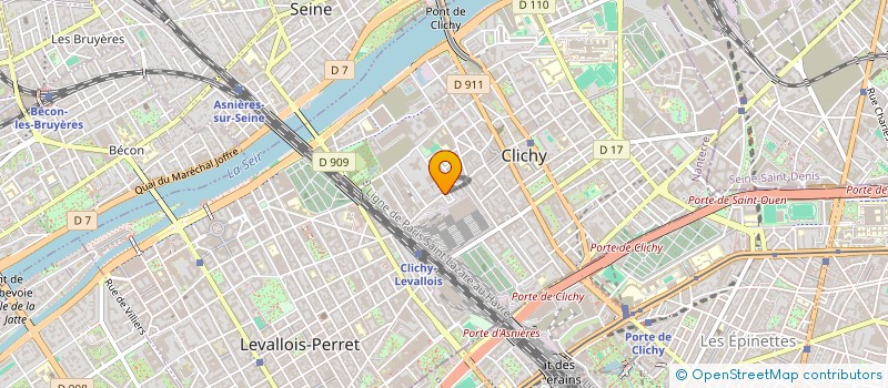 localisation de l'entreprise FINANCE INVESTISSEMENT à CLICHY