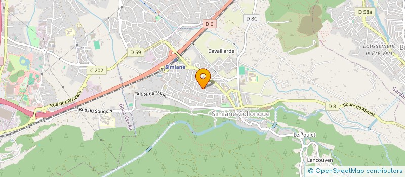 localisation de l'entreprise FINANCE LAB  SIMIANE-COLLONGUE