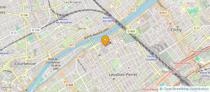 localisation de l'entreprise FINANCE PARTNERS à LEVALLOIS-PERRET