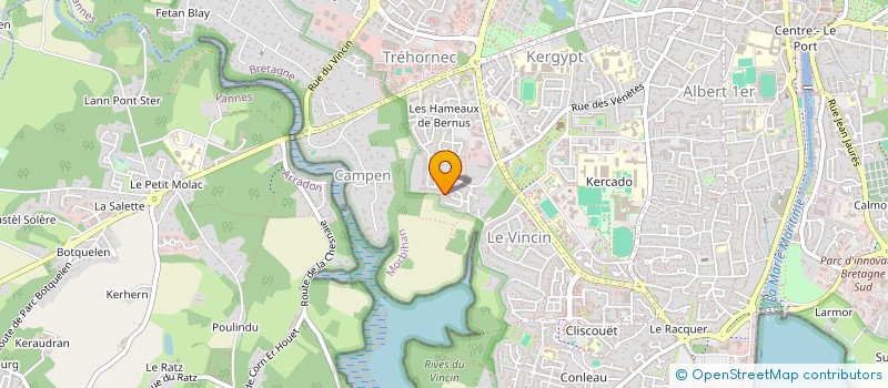 localisation de l'entreprise FINANCE PRO.BZH  VANNES