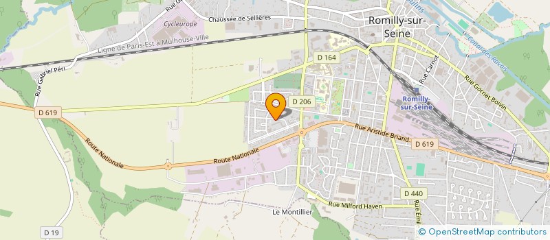 localisation de l'entreprise FINANCE STRATEGIE LOGOS à ROMILLY-SUR-SEINE