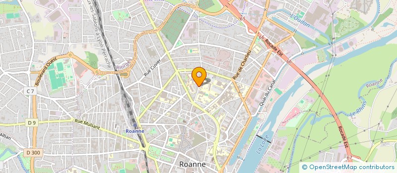 localisation de l'entreprise FINANCE & TRAJECTOIRE à ROANNE