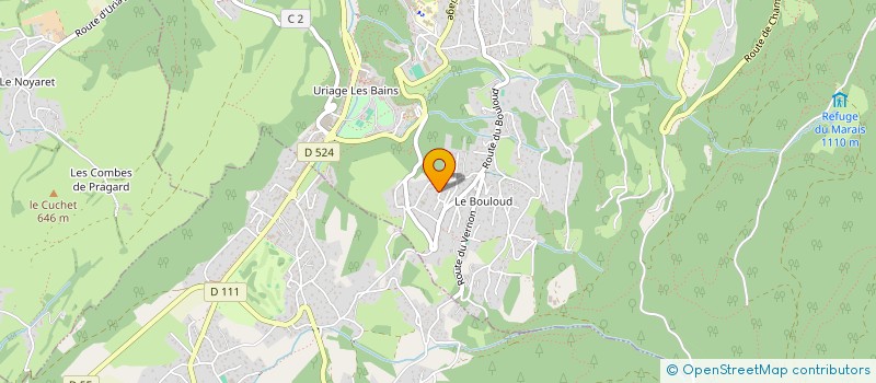 localisation de l'entreprise FINANCE VIN'OVATION  SAINT-MARTIN-D'URIAGE