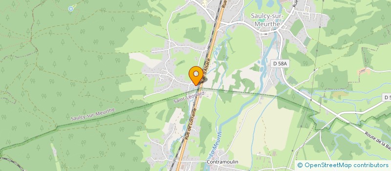 localisation de l'entreprise FINANCE VTT  SAULCY-SUR-MEURTHE