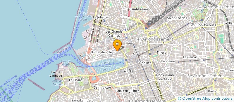 localisation de l'entreprise FINANCEA ASSURANCE à MARSEILLE