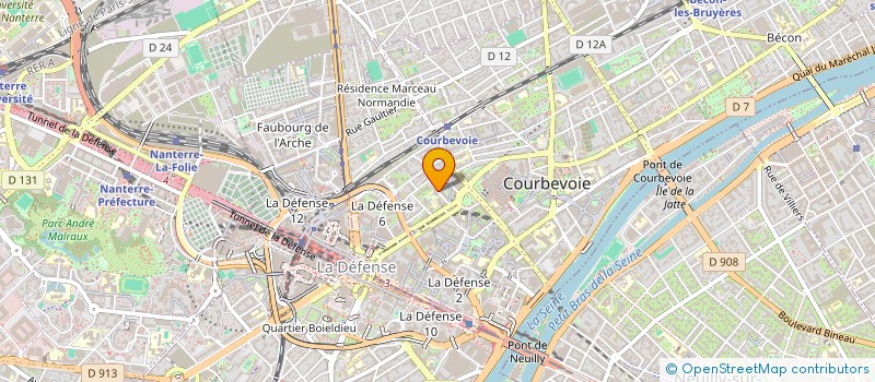 localisation de l'entreprise FINANCEMENT INFORMATIQUE ET BUREAUTIQUE à COURBEVOIE