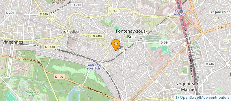 localisation de l'entreprise FINANCEMENT LISTE VERTS ELECTION MUNICIP 2008 à FONTENAY-SOUS-BOIS